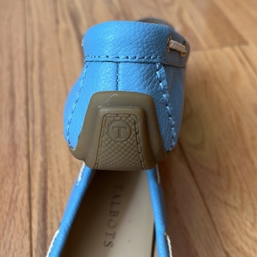 New Talbots leather blue driving loafers 6.5​ - Picture 5 of 9